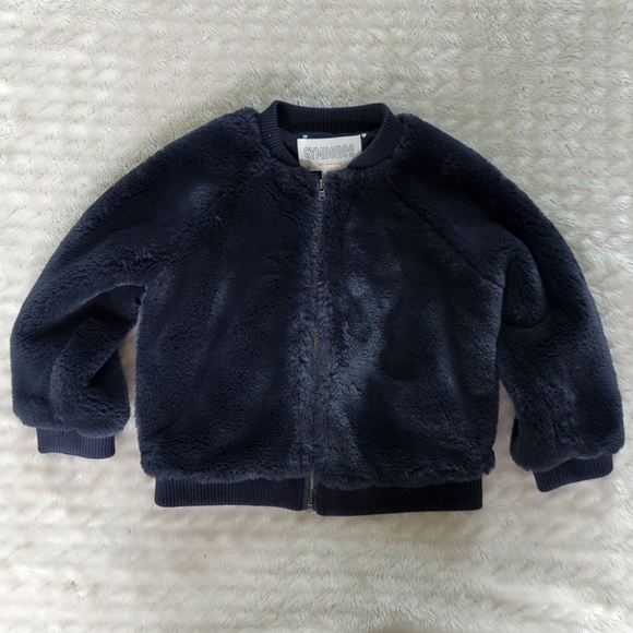 Gymboree Other - GYMBOREE | Faux Fur Navy Jacket